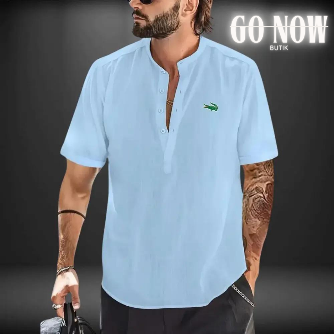GONOW BUTIK™  CAMICIA IN LINO LAC0STE
