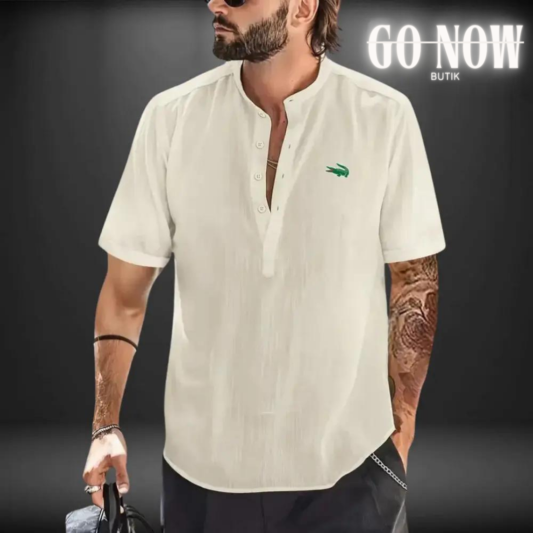 GONOW BUTIK™  CAMICIA IN LINO LAC0STE