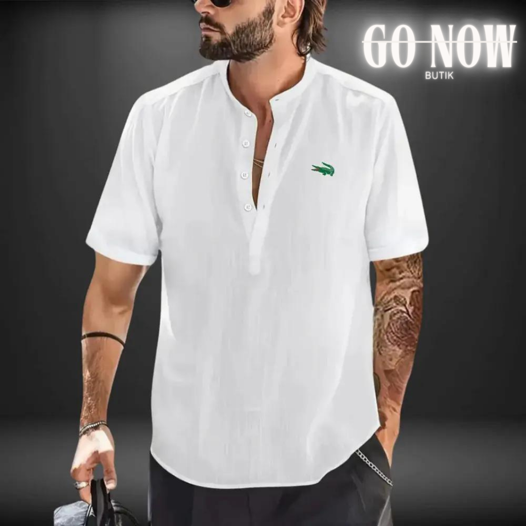 GONOW BUTIK™  CAMICIA IN LINO LAC0STE