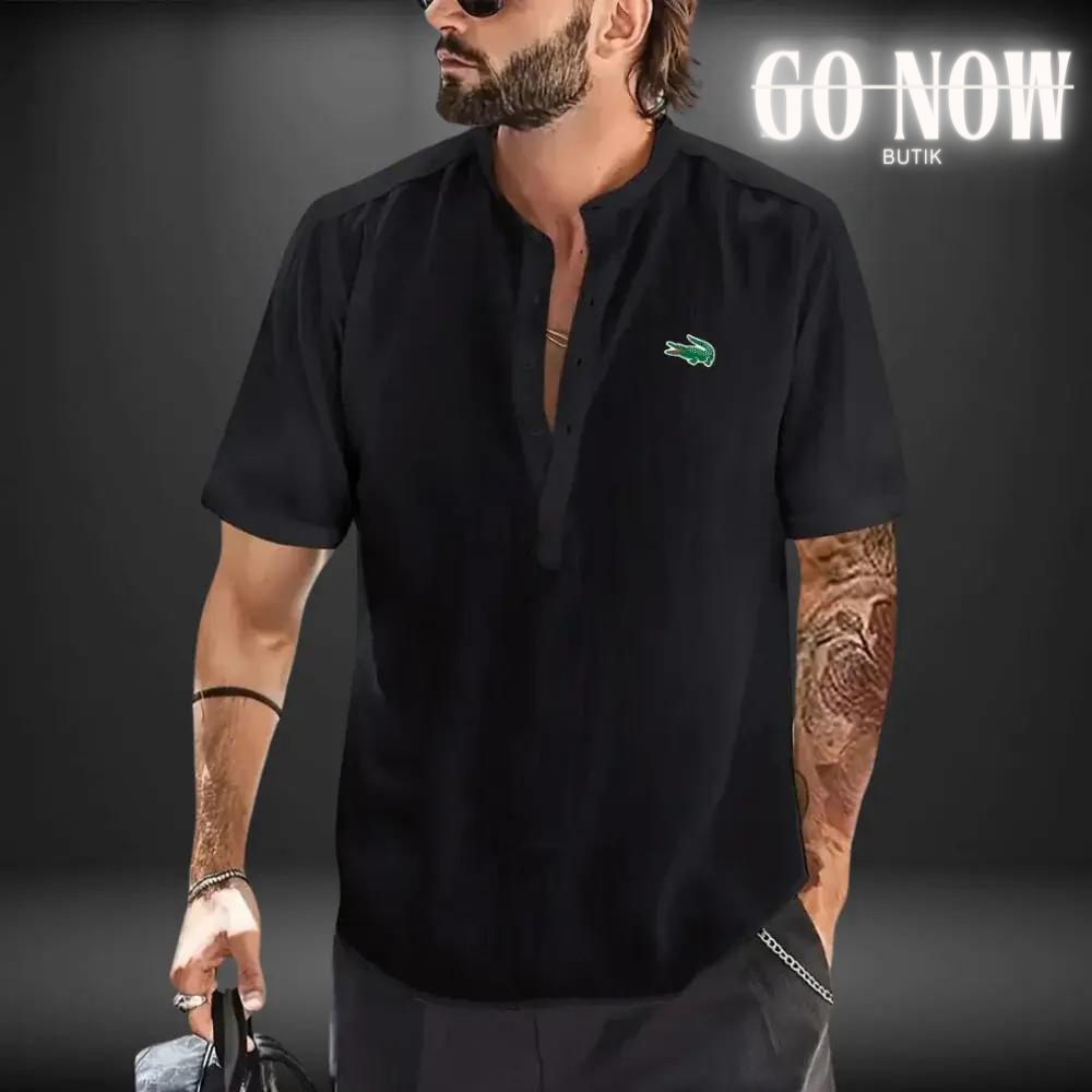 GONOW BUTIK™  CAMICIA IN LINO LAC0STE